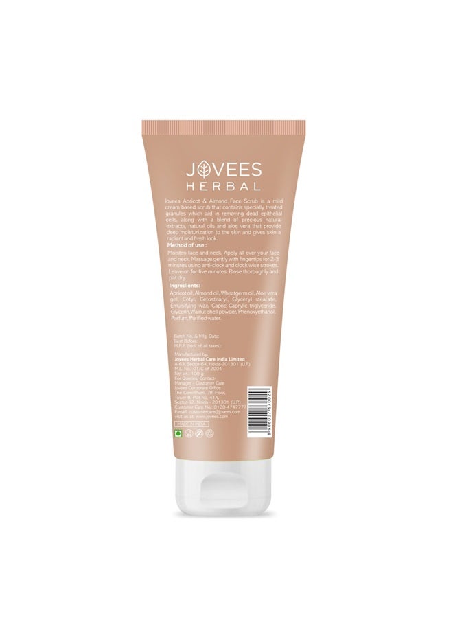 JOVEES HERBAL Apricot And Almond Facial Scrub 100 Ml - Image 2